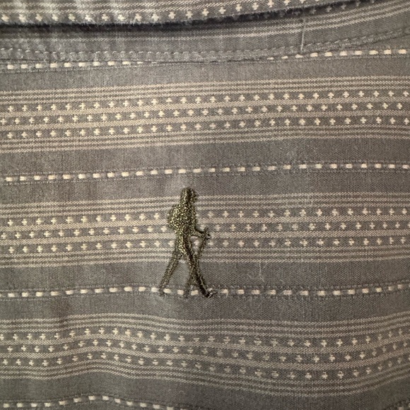 Royal Robbins Green Striped Casual Button Down Shirt - Picture 3 of 5